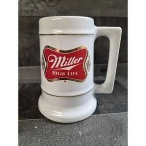 Vintage 1970 Concepts Unlimited MILLER HIGH LIFE Ceramic Mug Stein